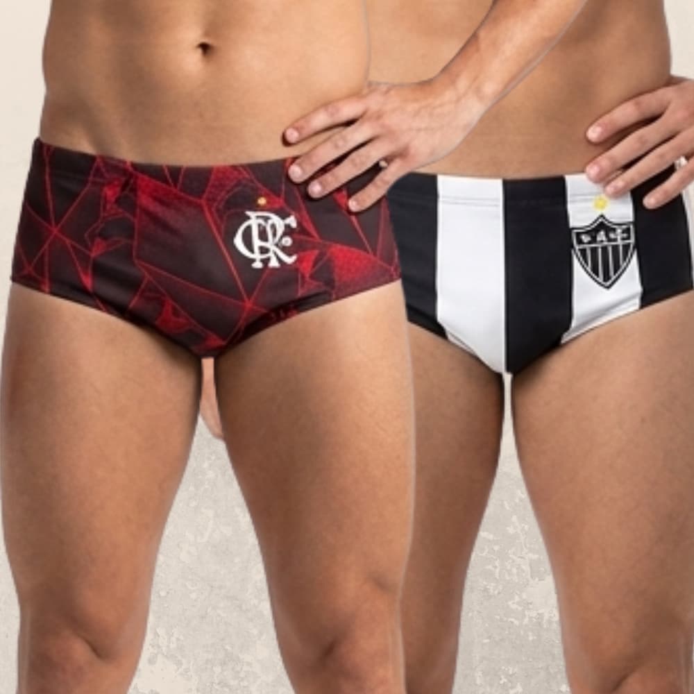 Sunga Masculina Forrada Adulto Estampada e com Regulagem
