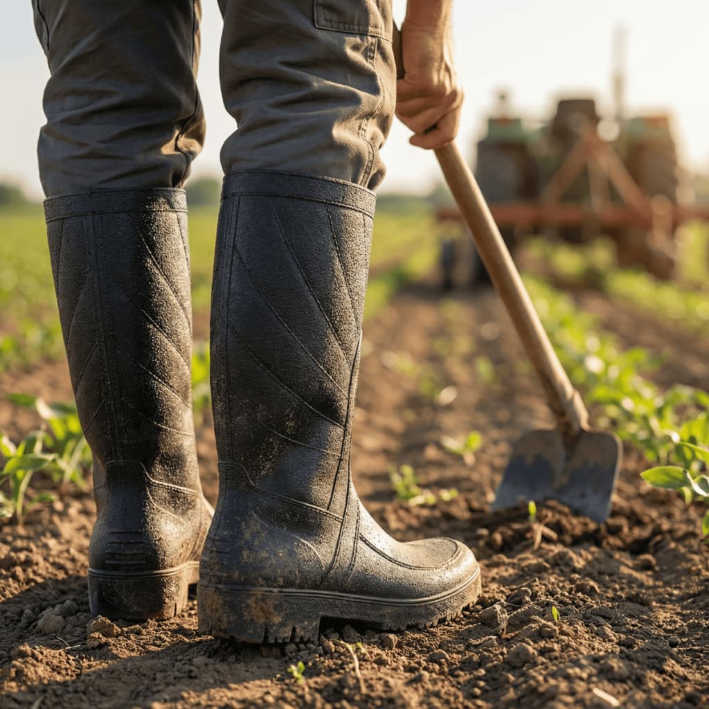 Bota Galocha Impermeável EPI com C.A Motoboy Agricultura Pesca Motoqueiro Agropecuária Motociclista