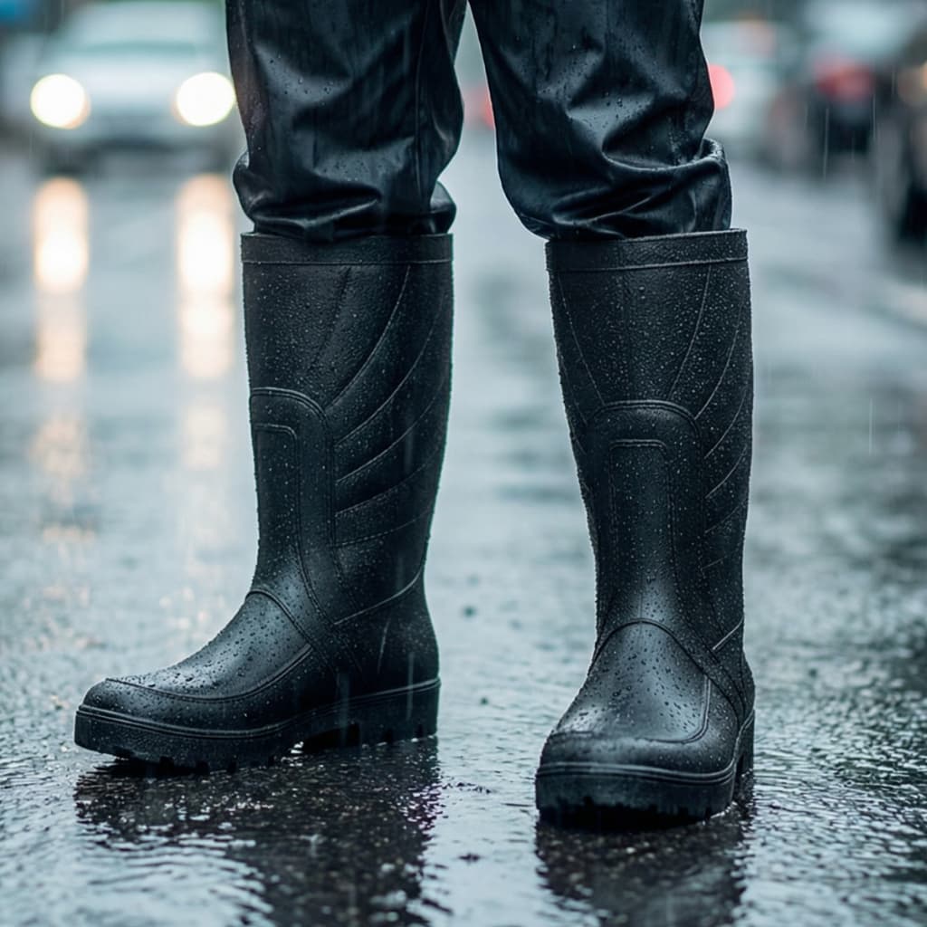 Galocha Masculina Bota PVC Motoqueiro impermeável Unissex Motociclista Industrial Agrícola