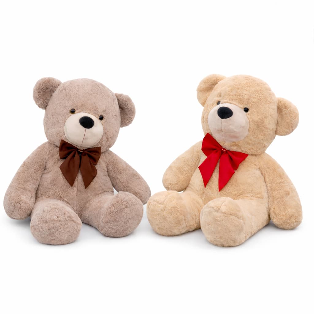 Urso de Pelúcia Gigante 1,10m e 90cm Soft Antialérgico Teddy Com Laço Grande Ursinho