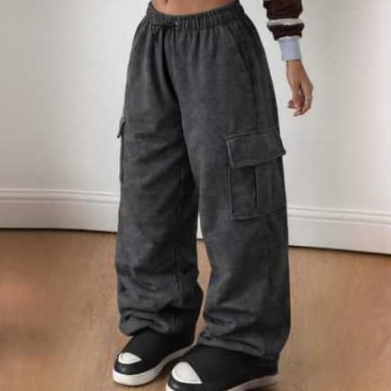 calça cargo moletom unissex