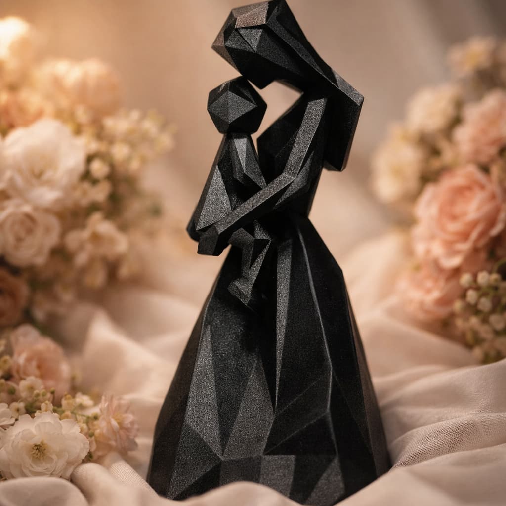 Presente Dia das Mães Escultura Mãe e Filho Decoração Mãe Enfeite Decorativo Presente Para Mãe