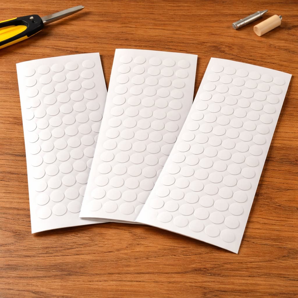 Kit 3 Cartelas com 156 Adesivos Tapa Furo Branco TX PVC Autoadesivo 13mm