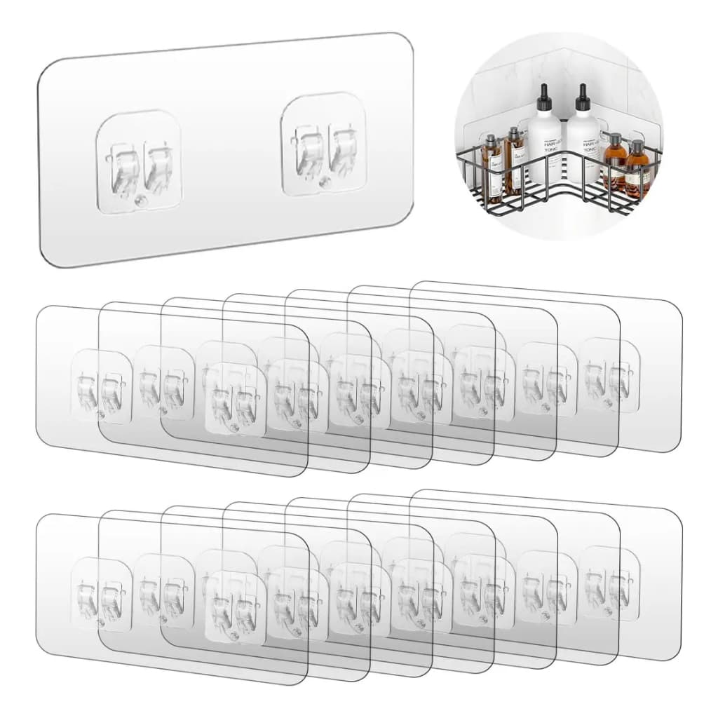 KIT Gancho Auto-Adesivo Para Preteleita de Encaixe Suportes de Metal