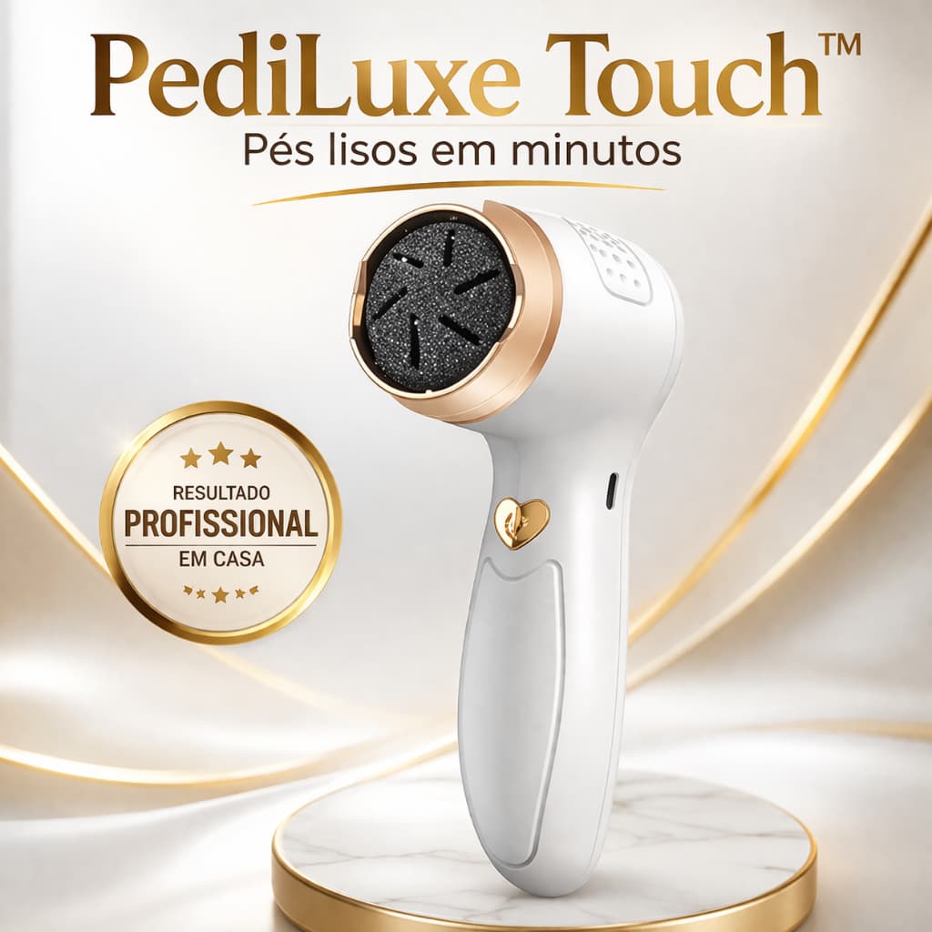 Removedor de Calos Elétrico  para Pés PediLuxe Touch™  Profissional Recarregável Lixa Elétrica Portátil