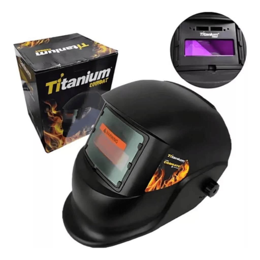 Máscara De Solda Automática Titanium - Escurecimento Automático e Proteção UV/IV