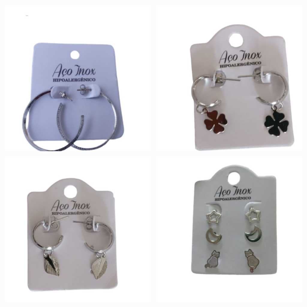 Brincos em Aço Inox - Modelos Variados