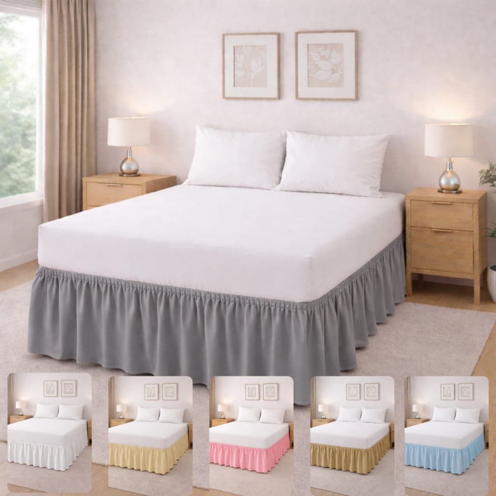 SAIA PARA CAMA BOX QUEEN SIZE MICROPERCAL 400 FIOS COM ELÁSTICO