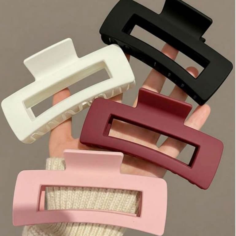 Presilha, Piranha, Pregador de Cabelo Grande Feminina Antiderrapante Clássica – Acessório Elegante, Minimalista