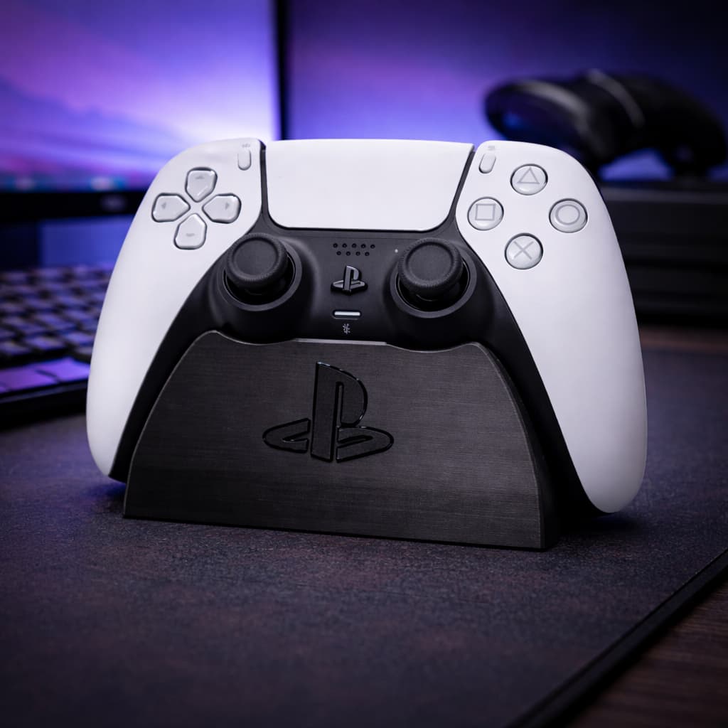 Suporte de Controle Playstation 5 DualSense Gamer Organizador para Mesa