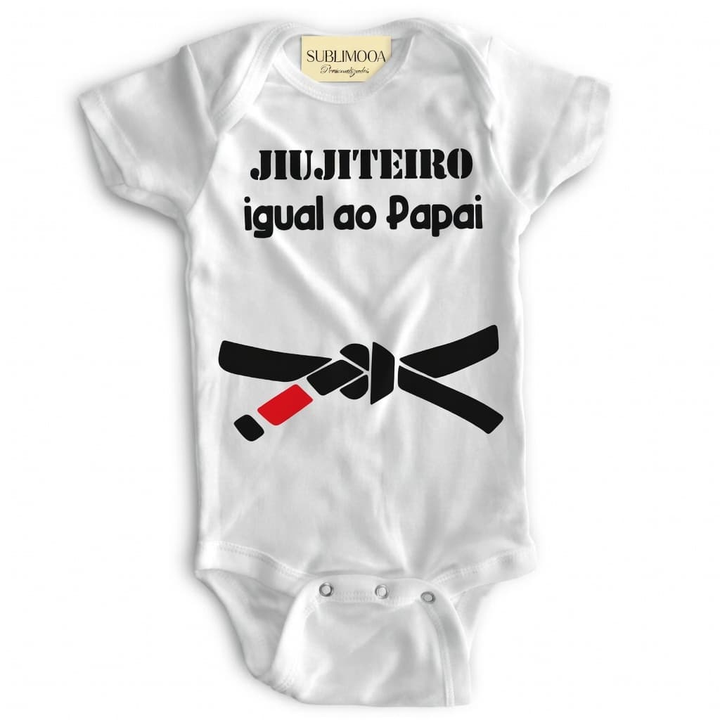 Body Bebe Personalizado - Jiu Juteiro Igual ao Papai