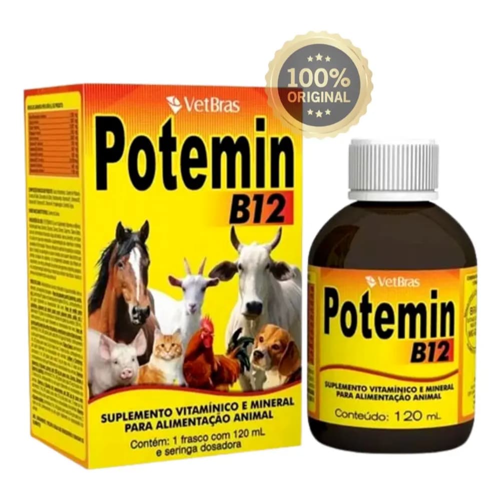 Suplemento Vitaminico e Mineral Potemin B12 120ml