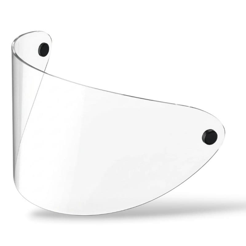 Kit 2 Viseiras Capacete San Marino Cristal Transparente Branco Tamanho 56 58 60 Espessura 0,8mm