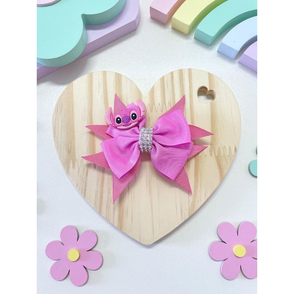 Presilha Infantil Charmosa Personagem Fita Strass Estilo