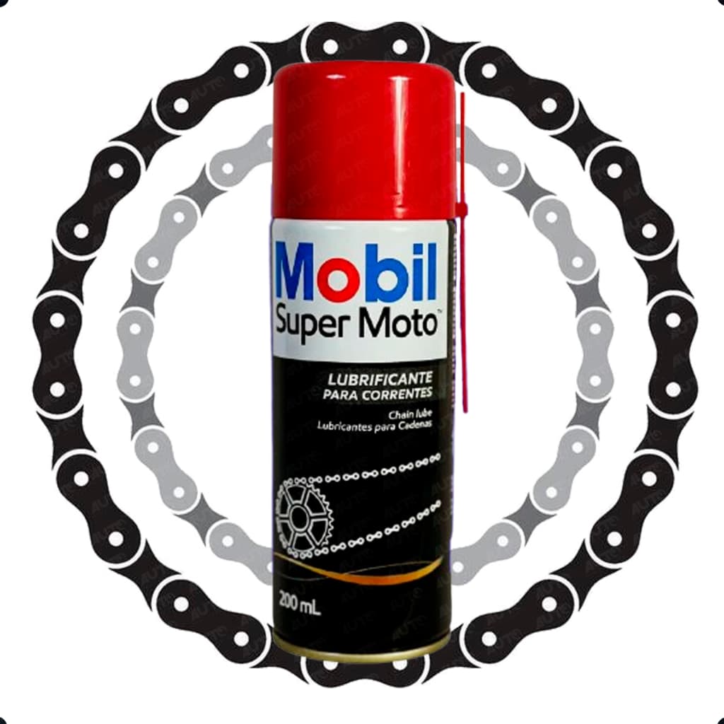 Graxa Spray Lubrificante Para Correntes de motos Chain Lub Super Moto 200mL - Mobil