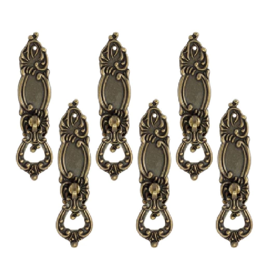 6 Uni Puxadores Moveis Antigos Para Comoda Colonial Veneza Grande