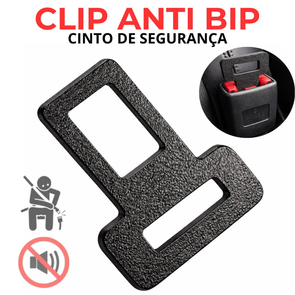 Fivela Cinto de Segurança Lingueta Clip Anti Alarme Sonoro Universal Carro
