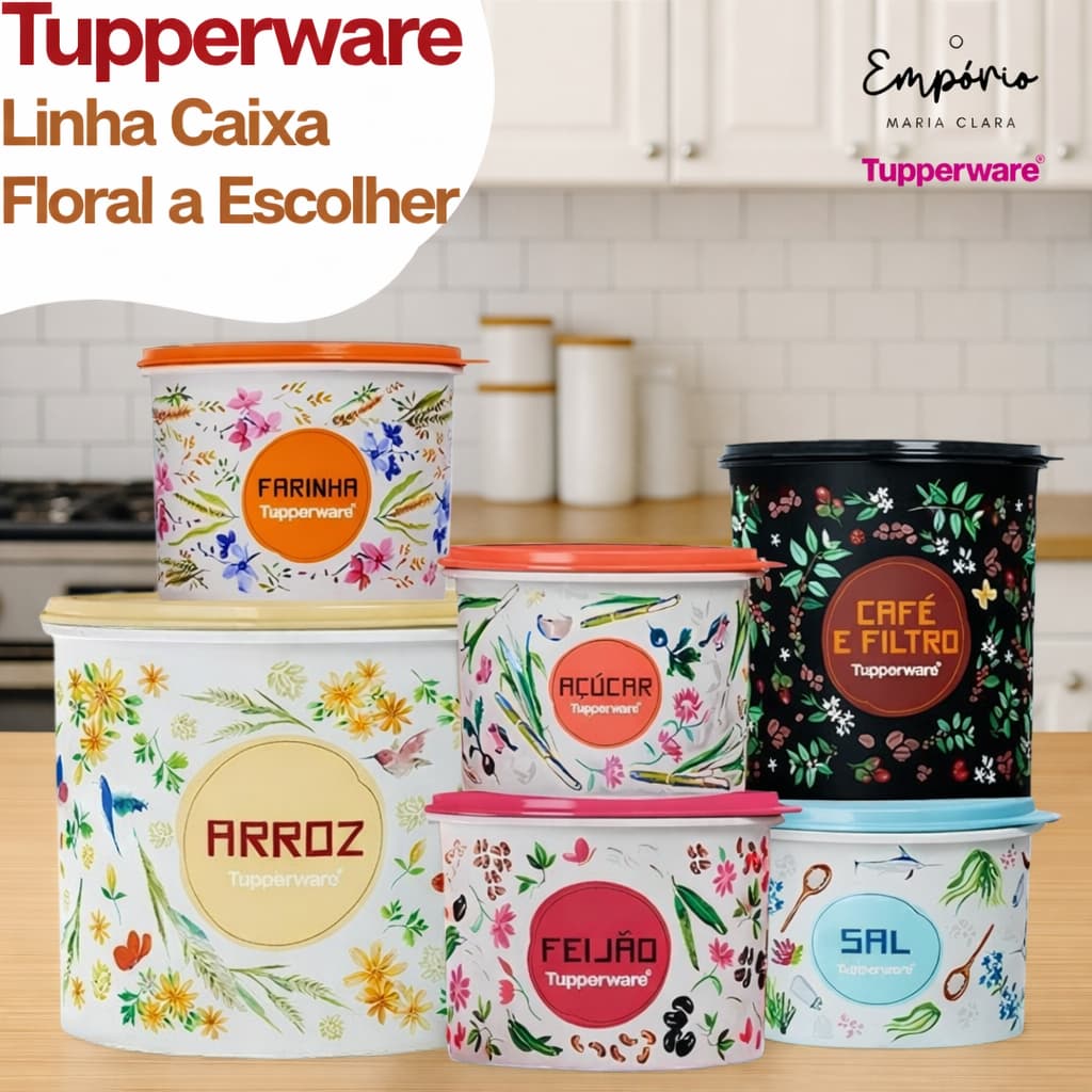 Tupperware Linha Caixa Floral a Escolher