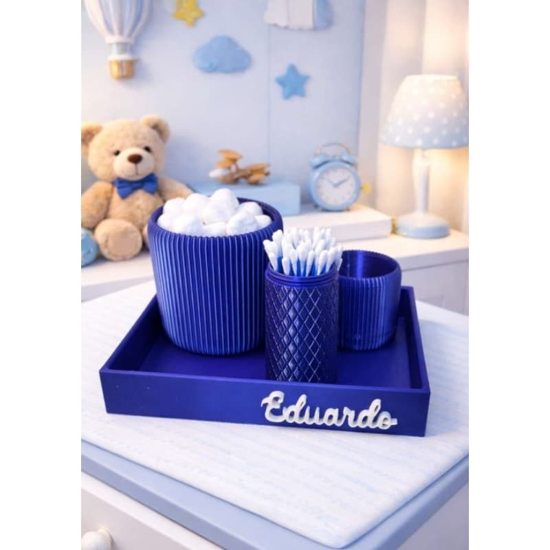 KIT HIGIENE PERSONALIZADO COM NOME COM 4 PEÇAS