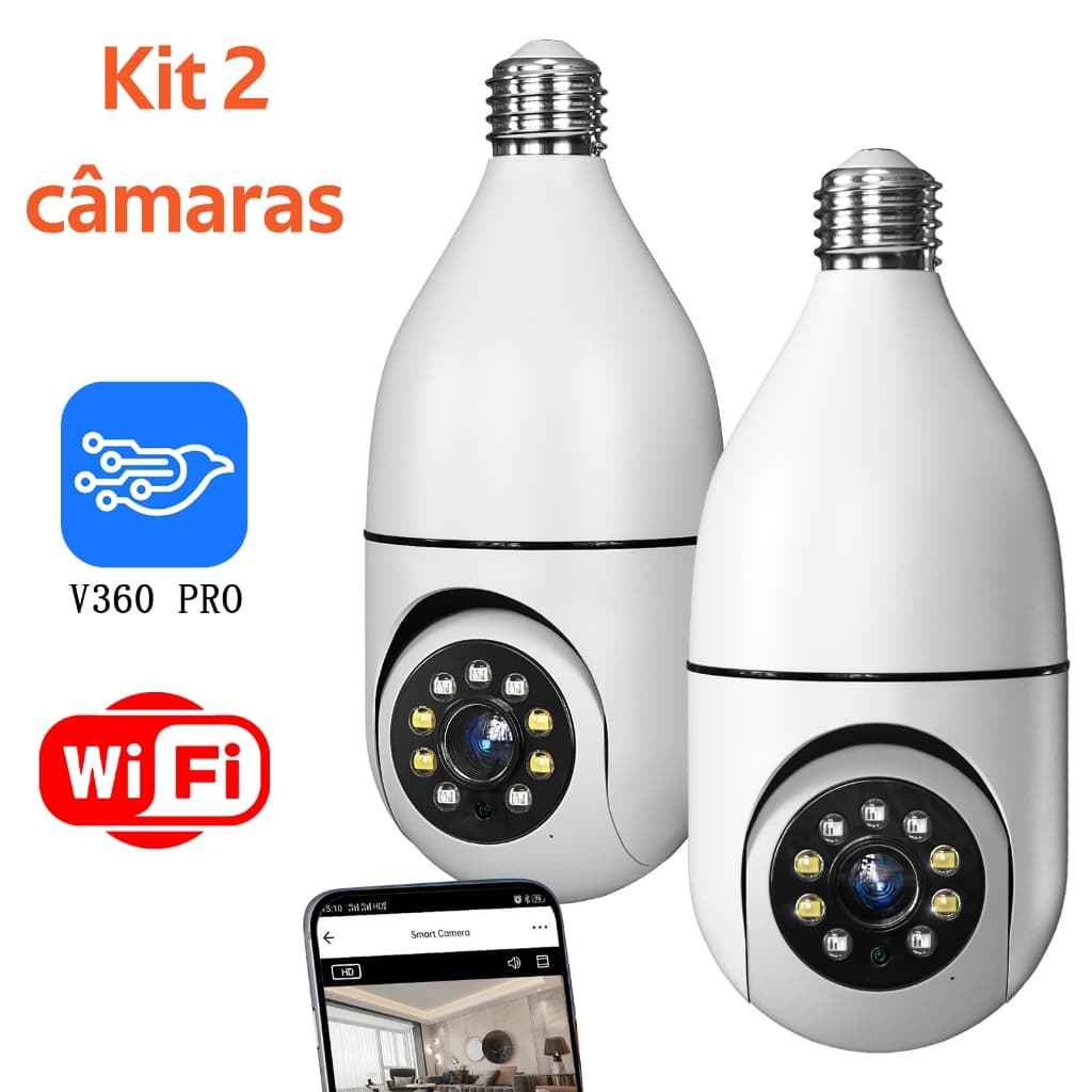 🔭Câmera IP WiFi com Visão Noturna e Zoom, 1080P HD 360°Rotação -G4