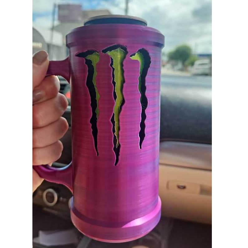 Caneca Estilo Monster – Impressa em 3D | PLA Silk Premium