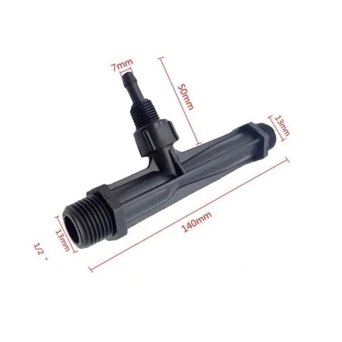 Injetor Venturi 1/2 Bsp Aplicação em Ozónio ou Fertilizantes