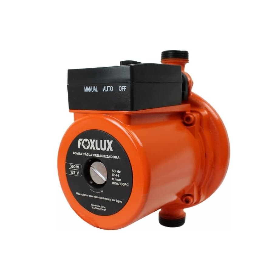 Bomba Pressurizadora Foxlux 360W 127V C/ Vazão 3.500 L