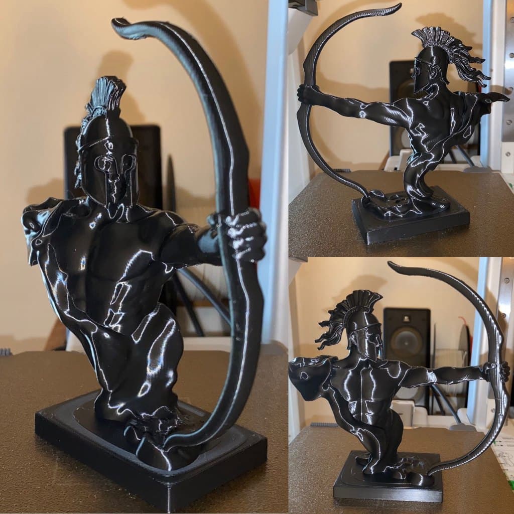 A Força do Arqueiro Escultura de Guerreiro