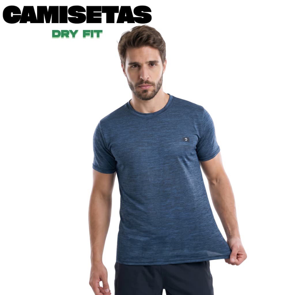 Camiseta Masculina Dry Fit Lisa Academia Treino Corrida Poliéster Esporte Fitness