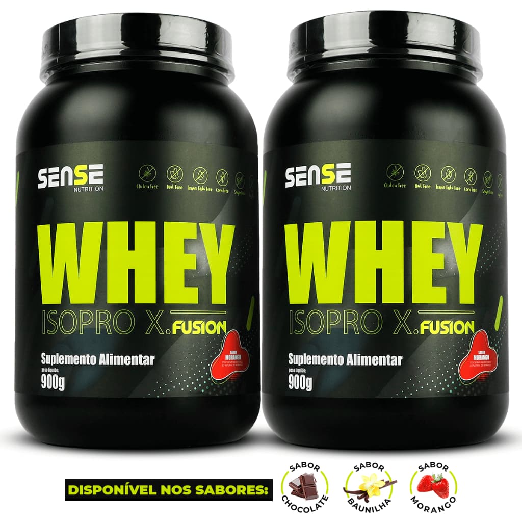 Kit 2 Whey Protein Sense Nutrition Proteína para Treino
