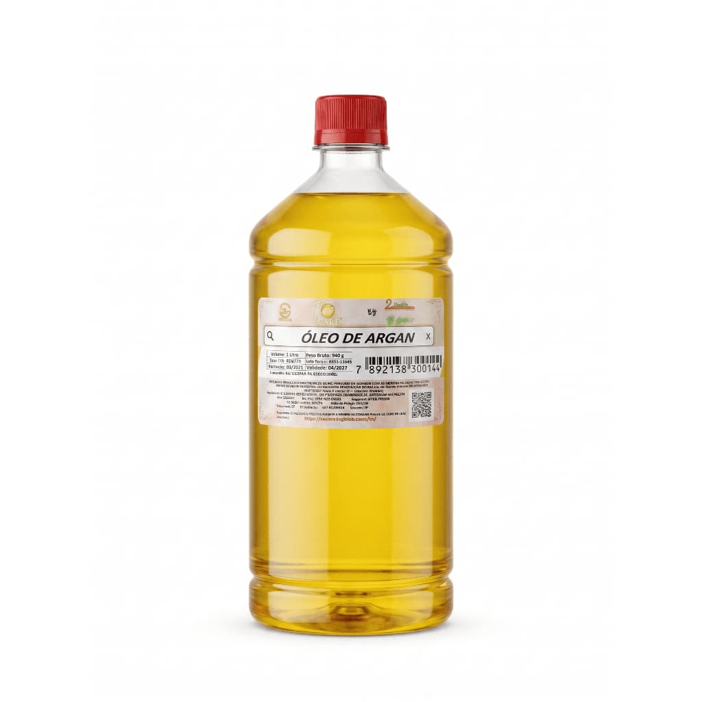 Óleo De Argan 100% Puro Tratamento E Reparação Capilar 1 L