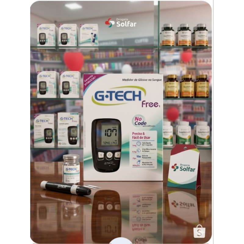 medidot de Glicose G tech free​#diabetes #glicemia #gtech #medidordeglicose #saude #drogariasolfar #glicose