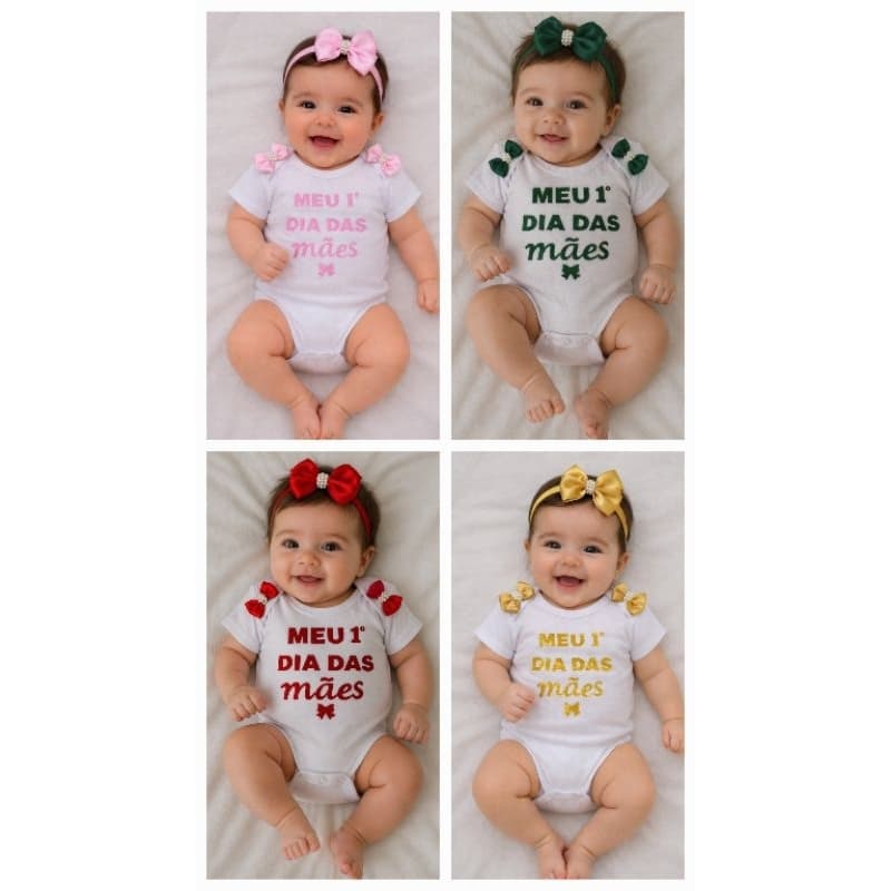 Body Personalizado Meu Primeiro dia das mães