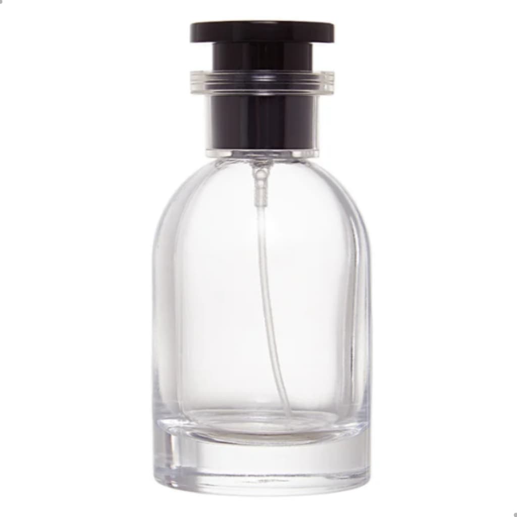 Kit Frasco Para Perfumes 50ml Tampa Preta Ideal para Perfumaria Artesanal e Nicho