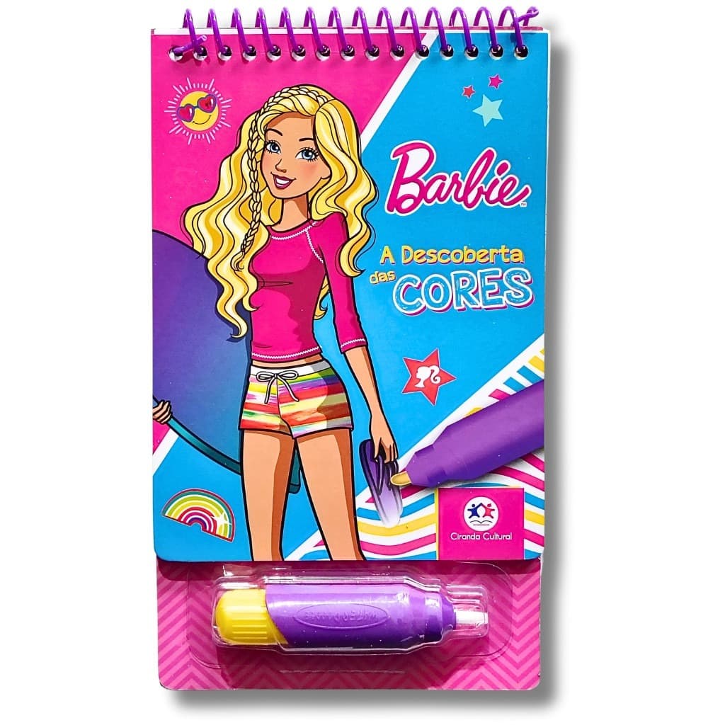 Livro Aquabook - Barbie Descoberta das Cores/Patrulha Canina Os Filhotes Salvam O Dia