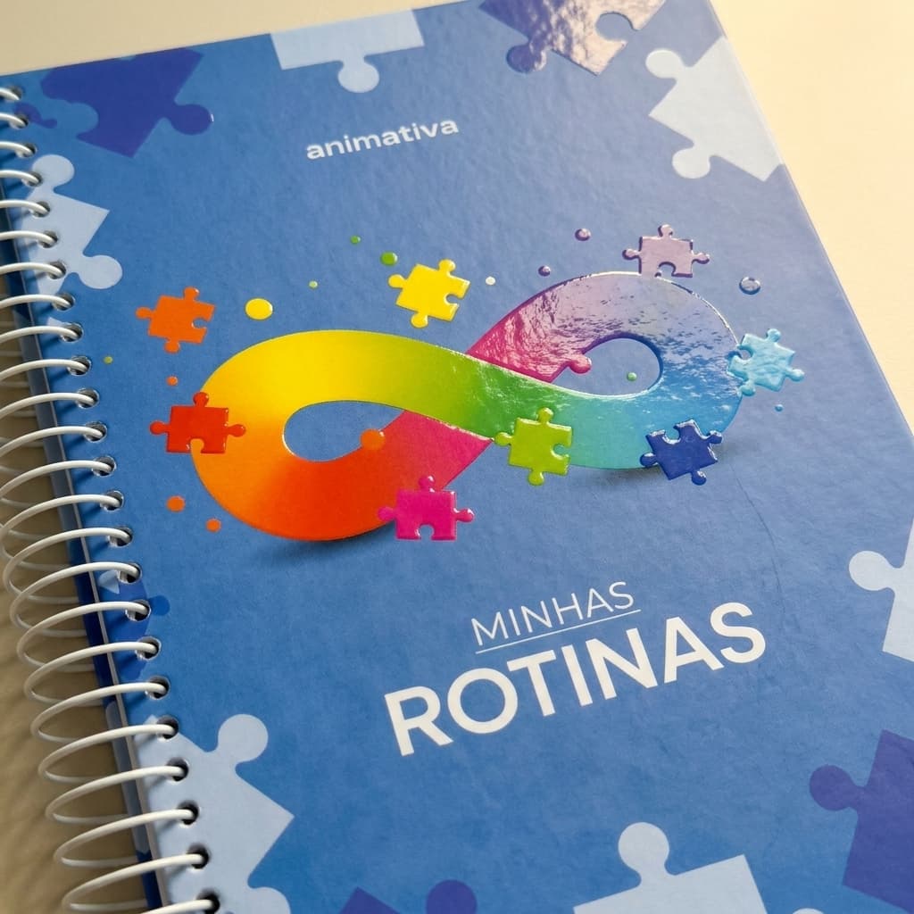 Agenda Escolar Autismo Minhas Rotinas 176 Fls Espiral Caderno de Acompanhamento Infantil e Adulto TEA Comunicação