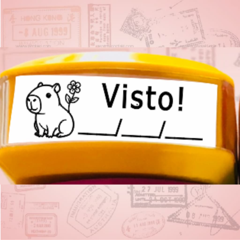 Carimbo Automático Pedagógico VISTO - CAPIVARA