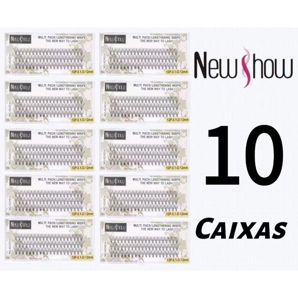 New Show 5/10 Caixas Cílios Tufos Sem Nó 12P/20P/30P/40P/50P Volume Russo Alongamento Natural Profissional-RICH