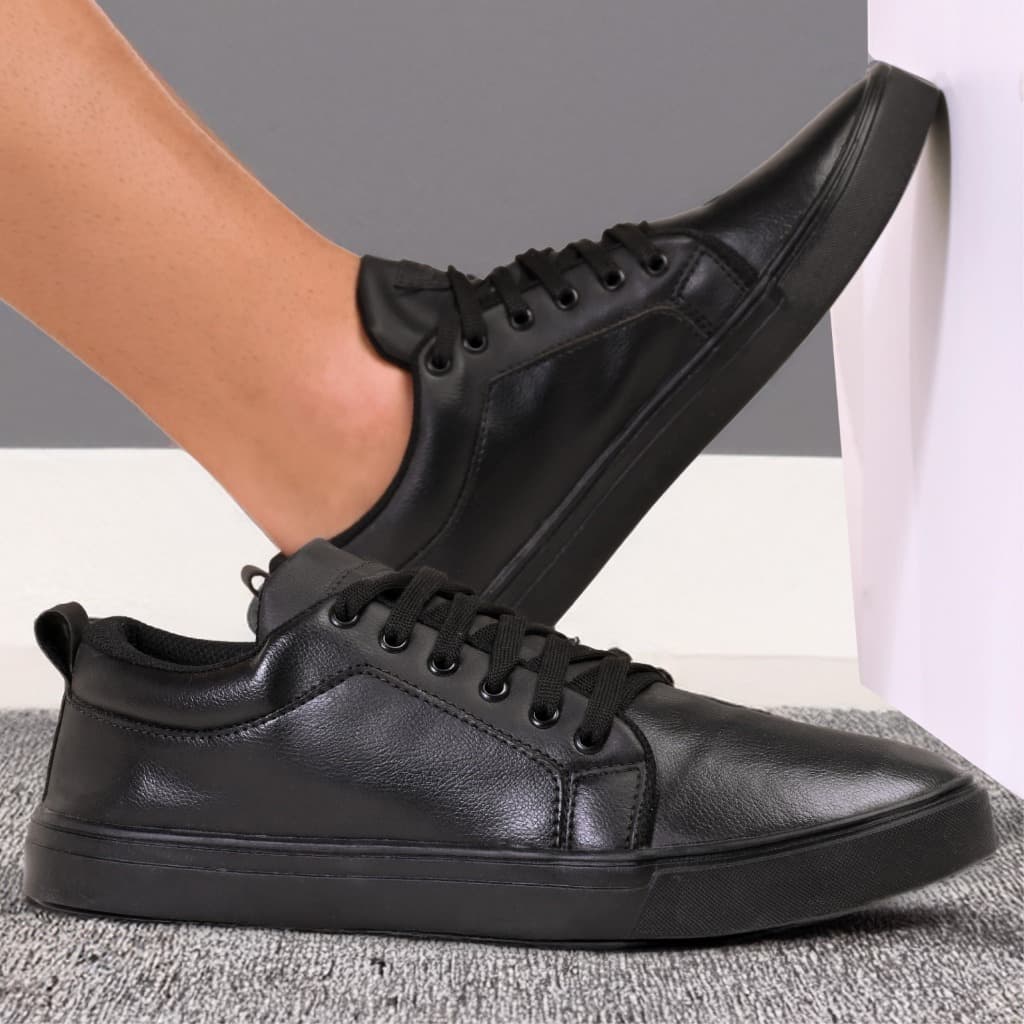 Tênis Masculino Casual com Conforto Duradouro em Couro Sintético
