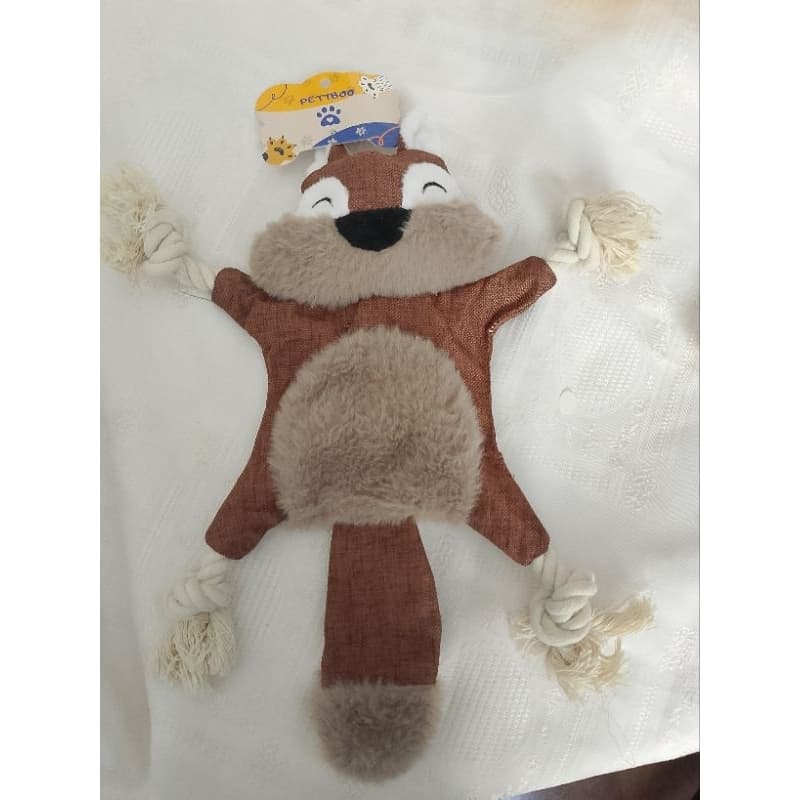 Brinquedo Pet Pelúcia com Corda Mordedor Cachorro Antiestresse