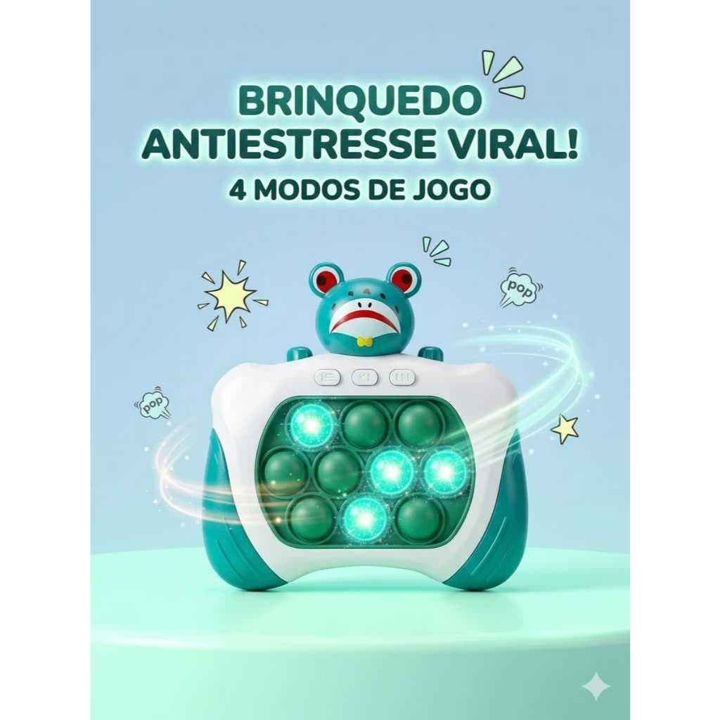 Brinquedo Antistress Sapo Puzzle Game para Crianças com Design Divertido e Interativo