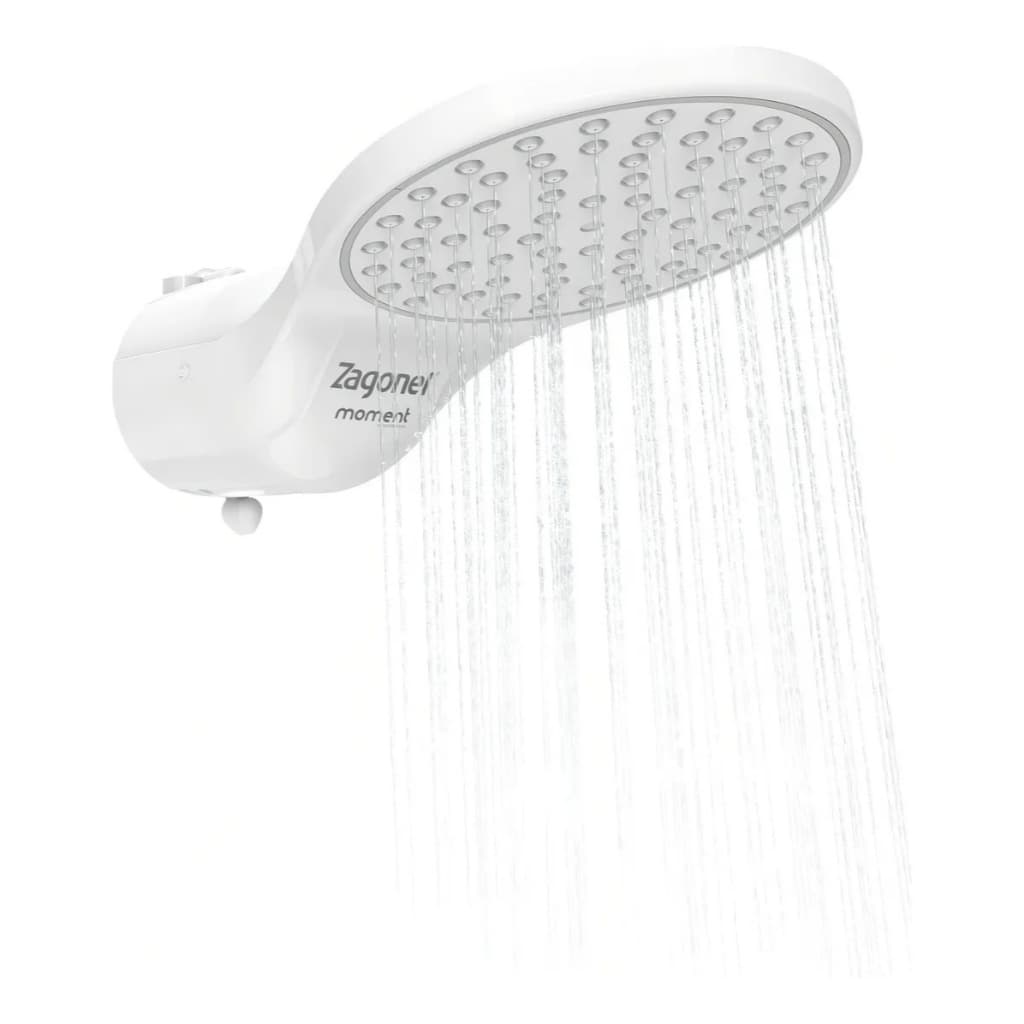 Ducha Zagonel Moment 4T 6800W 220V Branco - Design Moderno e Fácil Instalação