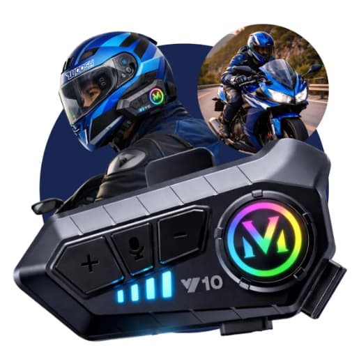 Fone De Ouvido Intercomunicador Para Capacete Bluetooth ANJGG  Sem Fio