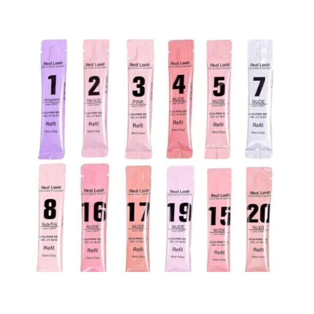 REAL LOVE GEL SACHE 4/5/15/21 GEL PROFISSIONAL REAL LOVE