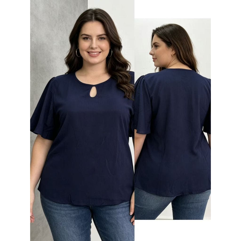 Kit 2 Blusa Plus size 46-50 viscolinho 601