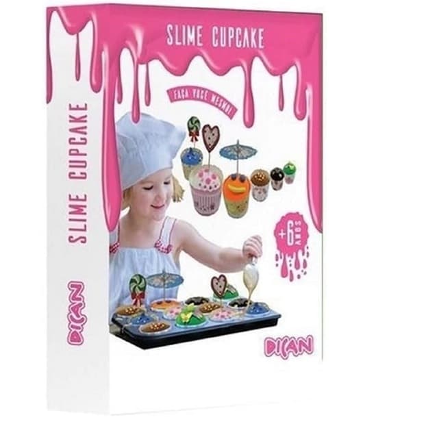 Brinquedo Slime Cupcake Colorido - Dican