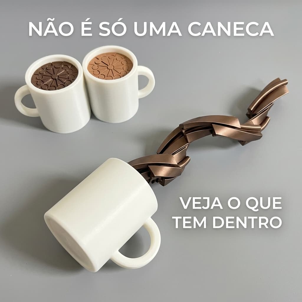 Desafio de Descompressão Hélice de Café – Quebra-cabeça 3D e Brinquedo Antiestresse