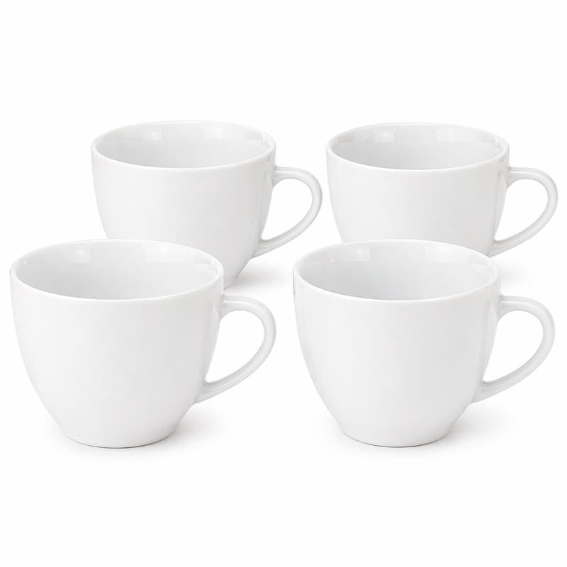 Jogo de Xicaras para Cafe Chá Hotel Porcelana Branca 170ml