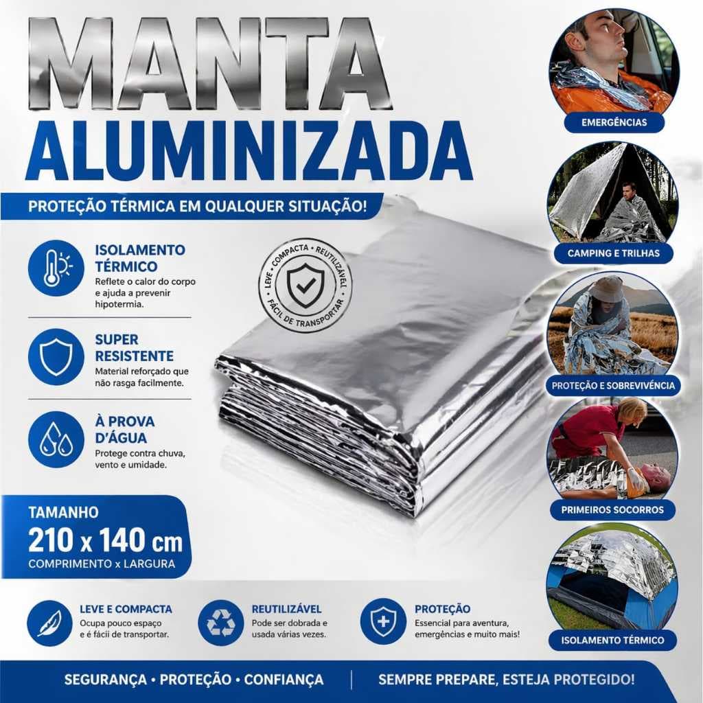 Manta Termica Para Cultivo Grow Estufa Caseira Indoor 2,10 / 1,40 Reflexiva