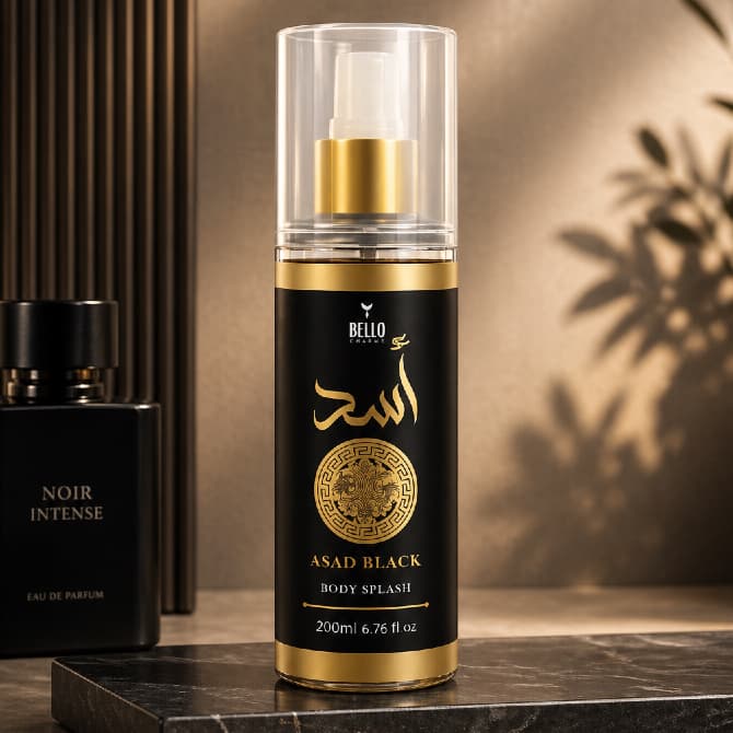 Body Splash Árabe Asad Black Masculino 200ml
